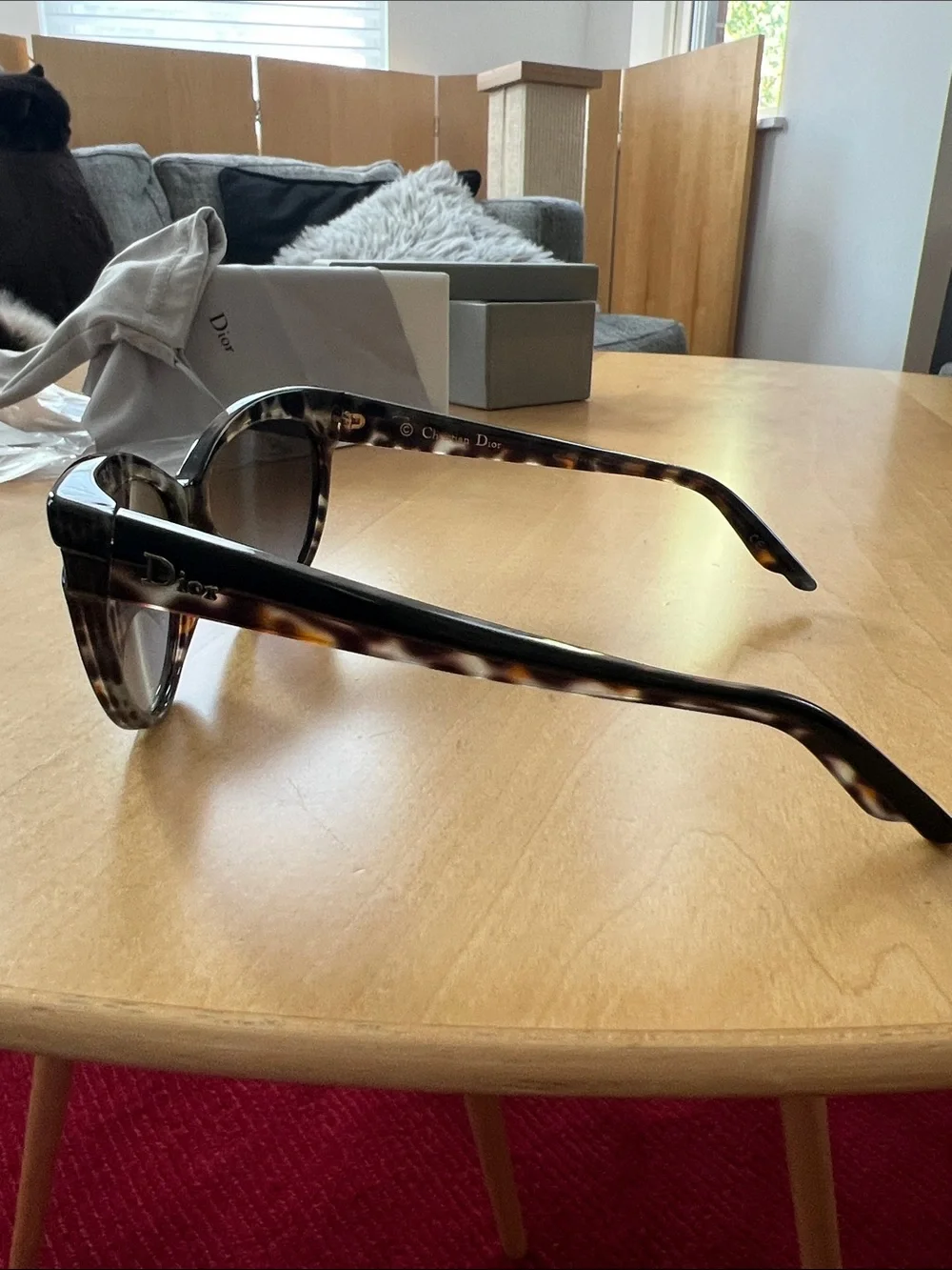 Christian Dior Women’s Oversized Tortoiseshell Sunglasses - Cats Eye